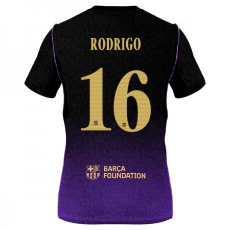 Camisolas FC Barcelona Rodrigo 16 2º Equipamento Alternativa 2026-27 Manga Curta Camisolas FC Barcelona Rodrigo 16 2º Equipamento Alternativa 2026-27 Manga Curta