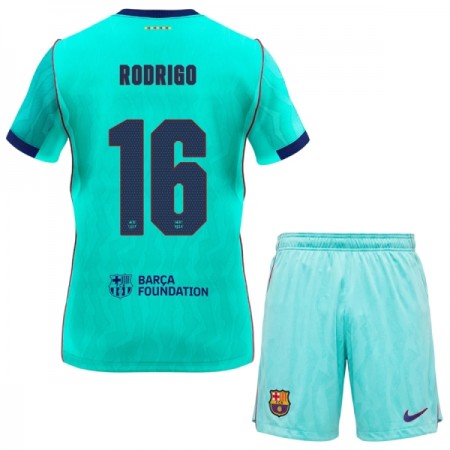 Camisolas FC Barcelona Rodrigo 16 Criança 3º Equipamento 2026-27 Manga Curta
