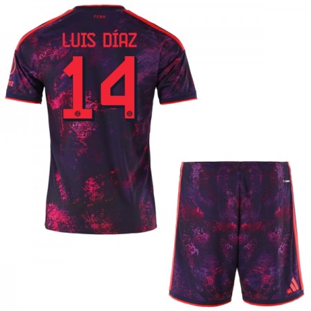Camisolas FC Bayern de Munique Luis Diaz 14 Criança 3º Equipamento 2026-27 Manga Curta Camisolas FC Bayern de Munique Luis Diaz 14 Criança 3º Equipamento 2026-27 Manga Curta