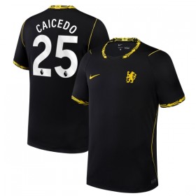 Camisolas Chelsea Caicedo 25 2º Equipamento Alternativa 2026-27 Manga Curta