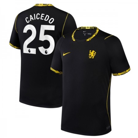 Camisolas Chelsea Caicedo 25 2º Equipamento Alternativa 2026-27 Manga Curta