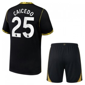 Camisolas Chelsea Caicedo 25 Criança 2º Equipamento Alternativa 2026-27 Manga Curta