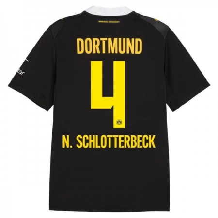 Camisolas Borussia Dortmund N. Schlotterbeck 4 2º Equipamento Alternativa 2026-27 Manga Curta Camisolas Borussia Dortmund N. Schlotterbeck 4 2º Equipamento Alternativa 2026-27 Manga Curta