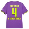 Camisolas Borussia Dortmund N. Schlotterbeck 4 3º Equipamento 2026-27 Manga Curta Camisolas Borussia Dortmund N. Schlotterbeck 4 3º Equipamento 2026-27 Manga Curta