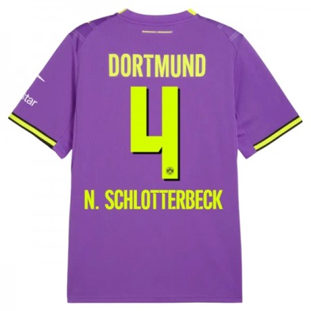 Camisolas Borussia Dortmund N. Schlotterbeck 4 3º Equipamento 2026-27 Manga Curta Camisolas Borussia Dortmund N. Schlotterbeck 4 3º Equipamento 2026-27 Manga Curta
