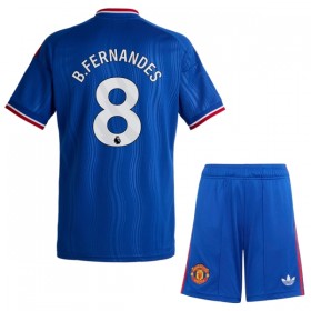 Camisolas Manchester United B. Fernandes 8 Criança 2º Equipamento Alternativa 2026-27 Manga Curta