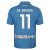 Camisolas SSC Napoli De Bruyne 11 1º Equipamento Principal 2026-27 Manga Curta Camisolas SSC Napoli De Bruyne 11 1º Equipamento Principal 2026-27 Manga Curta
