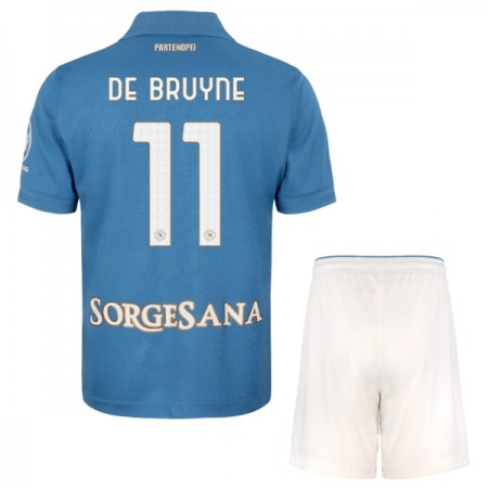 Camisolas SSC Napoli De Bruyne 11 Criança 1º Equipamento Principal 2026-27 Manga Curta
