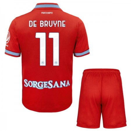 Camisolas SSC Napoli De Bruyne 11 Criança 3º Equipamento 2026-27 Manga Curta