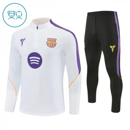 Barcelona Criança Sweat de Treino Branca Zíper 2026-27