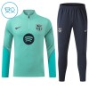 Barcelona Criança Sweat de Treino Verde Zíper 2026-27 Barcelona Criança Sweat de Treino Verde Zíper 2026-27