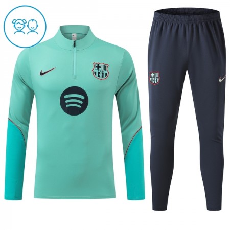 Barcelona Criança Sweat de Treino Verde Zíper 2026-27 Barcelona Criança Sweat de Treino Verde Zíper 2026-27
