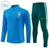 Brasil Criança Sweat de Treino Azul Zíper 2026-27