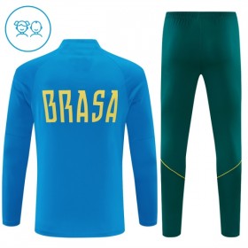 Brasil Criança Sweat de Treino Azul Zíper 2026-27