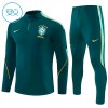 Brasil Criança Sweat de Treino Verde Zíper 2026-27