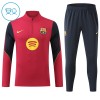 FC Barcelona Criança Sweat de Treino Vermelha Zíper 2026-27 FC Barcelona Criança Sweat de Treino Vermelha Zíper 2026-27