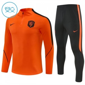 Holanda Criança Sweat de Treino Laranja Zíper 2026-27
