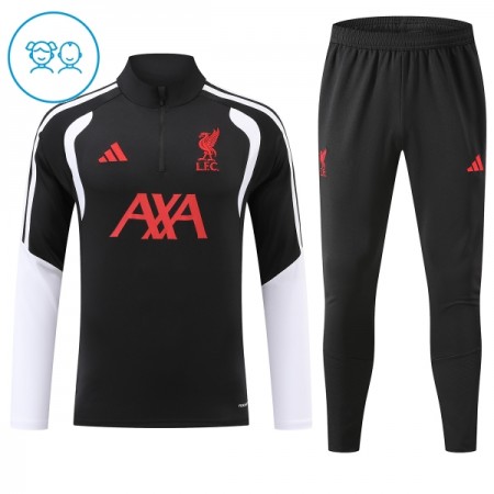 Liverpool Criança Sweat de Treino Preta Zíper 2026-27 Liverpool Criança Sweat de Treino Preta Zíper 2026-27