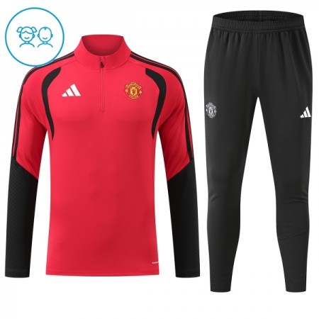 Manchester United Criança Sweat de Treino Vermelha Zíper 2026-27