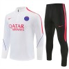 Paris Saint-Germain Sweat de Treino Branca Zíper 2026-27 Paris Saint-Germain Sweat de Treino Branca Zíper 2026-27