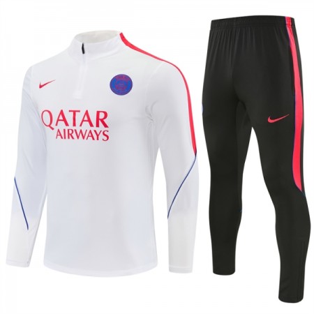 Paris Saint-Germain Sweat de Treino Branca Zíper 2026-27 Paris Saint-Germain Sweat de Treino Branca Zíper 2026-27