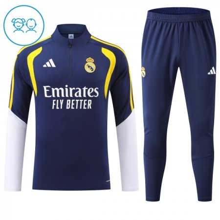 Real Madrid Criança Sweat de Treino Azul Zíper 2026-27 Real Madrid Criança Sweat de Treino Azul Zíper 2026-27