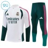 Real Madrid Criança Sweat de Treino Branca Zíper 2026-27 Real Madrid Criança Sweat de Treino Branca Zíper 2026-27