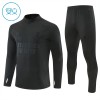 Real Madrid Criança Sweat de Treino Preta Zíper 2026-27 Real Madrid Criança Sweat de Treino Preta Zíper 2026-27