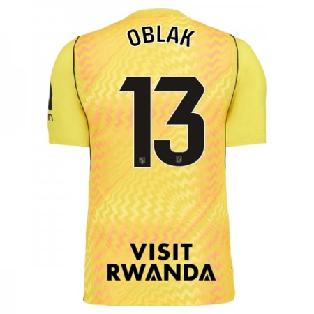 Camisolas Atlético Madrid Oblak 13 Guarda Redes Amarela 2026-27 Manga Curta Camisolas Atlético Madrid Oblak 13 Guarda Redes Amarela 2026-27 Manga Curta