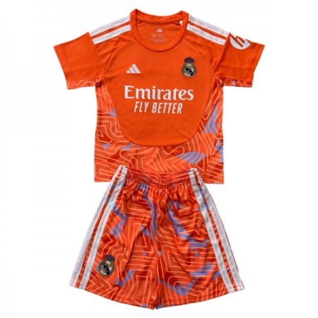 Camisolas Real Madrid Guarda Redes Criança Laranja 2026-27 Manga Curta