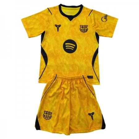 Camisolas FC Barcelona Guarda Redes Criança 2º Equipamento Alternativa Amarela 2026-27 Manga Curta