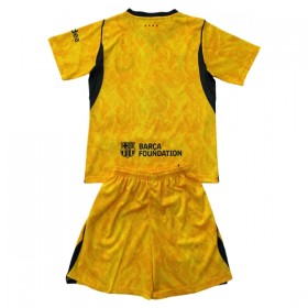 Camisolas FC Barcelona Guarda Redes Criança 2º Equipamento Alternativa Amarela 2026-27 Manga Curta