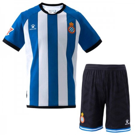Camisolas RCD Espanyol Criança 1º Equipamento Principal 2026-27 Manga Curta