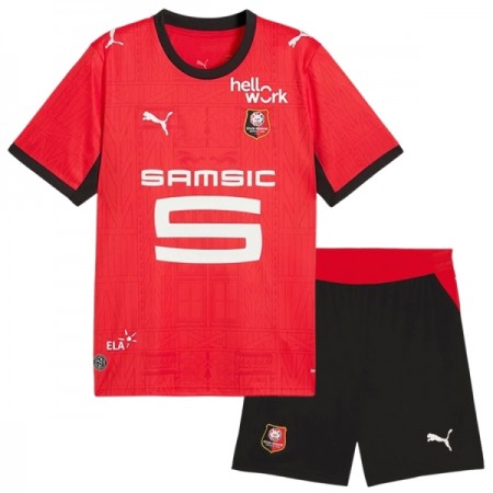 Camisolas Stade Rennais Criança 1º Equipamento Principal 2026-27 Manga Curta