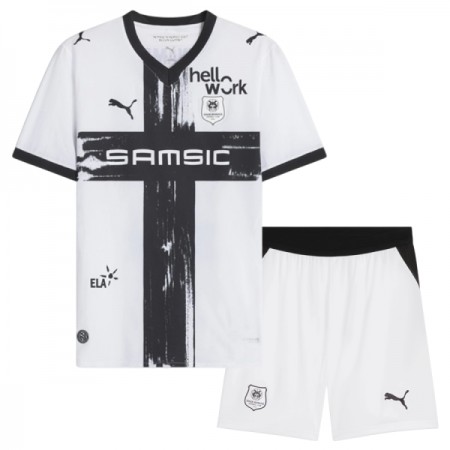 Camisolas Stade Rennais Criança 2º Equipamento Alternativa 2026-27 Manga Curta