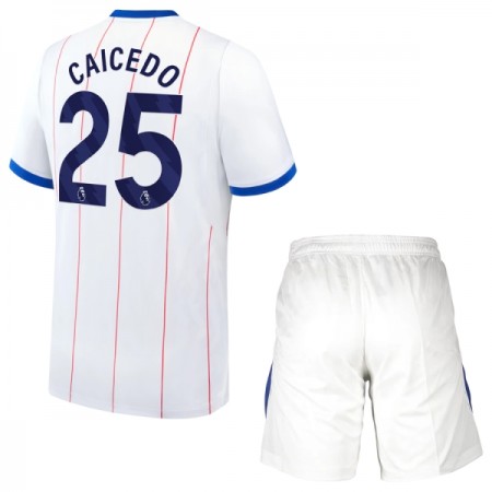 Camisolas Chelsea Caicedo 25 Criança 3º Equipamento 2026-27 Manga Curta